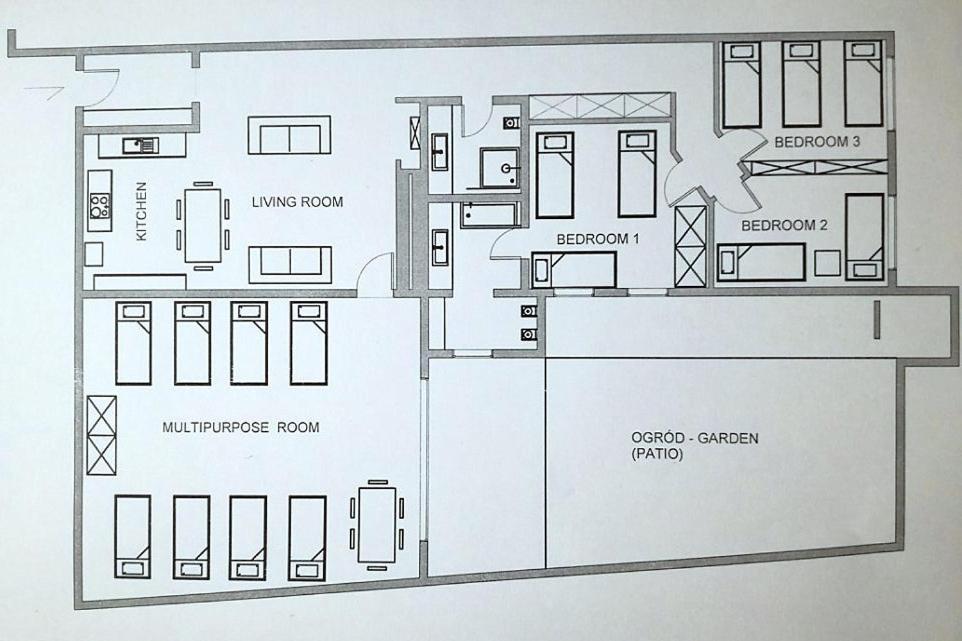 Apartment With Garden In City Center Краків Екстер'єр фото